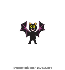 bat icon,halloween vector on a white background