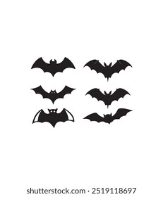 Bat Illustration royalty-free images icon set