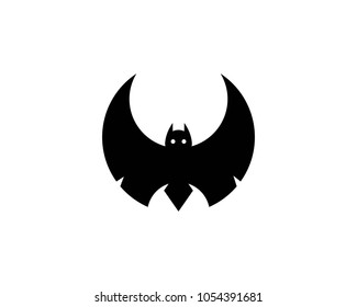 bat ilustration  logo vector
