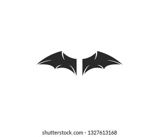 Bat ilustration logo vector template