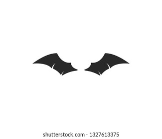 Bat ilustration logo vector template