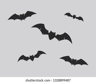 Bat ilustration logo vector template