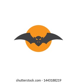Bat ilustration logo vector template