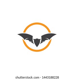 Bat ilustration logo vector template