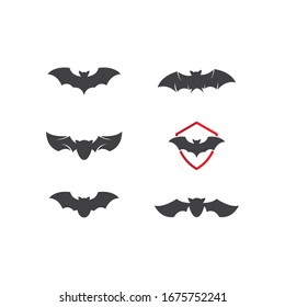 Bat ilustration logo vector template