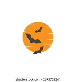 Bat ilustration logo vector template