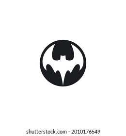 Bat ilustration logo vector template