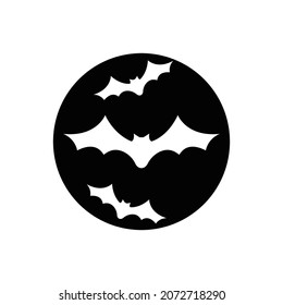 Bat ilustration logo vector template