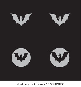 bat ilustration vector icon logo template