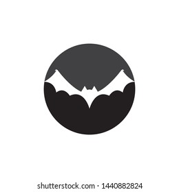 bat ilustration vector icon logo template