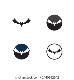 bat ilustration vector icon logo template
