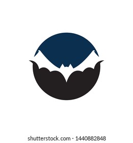 bat ilustration vector icon logo template