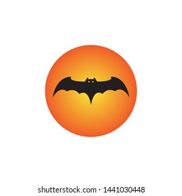 bat ilustration vector icon logo template