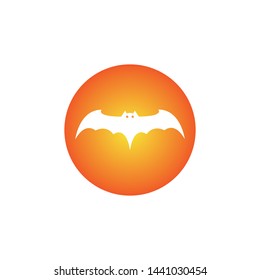 bat ilustration vector icon logo template