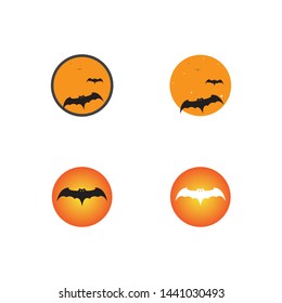 bat ilustration vector icon logo template