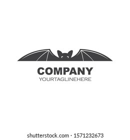 bat ilustration vector icon logo template