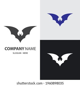 Bat images logo design illustration