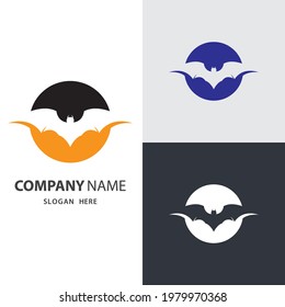 Bat images logo design illustration