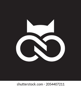 Bat infinity logo template vector icon design