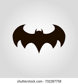 Bat isolated flat vector icon