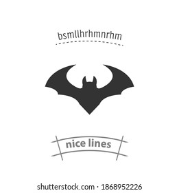 bat isolated vector icon. animal design element