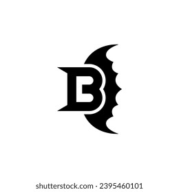 Concepto de diseño del logotipo de la letra B y la barba.