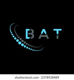 BAT letter logo creative design. BAT unique design.
