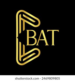 BAT letter logo vector design, BAT simple and modern logo. BAT luxurious alphabet design