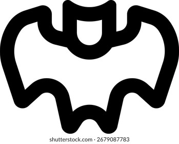 bat line style icon design