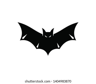 Bat logo animal design vector 