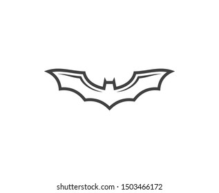 Bat logo animal vector icon 