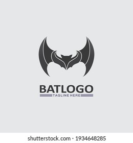 Bat logo animal and vector, wings, black, halloween, vampire, gothic, illustration, design bat icon, nocturnal 
