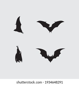 Bat logo animal and vector, wings, black, halloween, vampire, gothic, illustration, design bat icon, nocturnal 