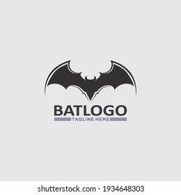 Bat logo animal and vector, wings, black, halloween, vampire, gothic, illustration, design bat icon, nocturnal 