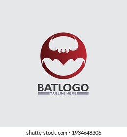 Bat logo animal and vector, wings, black, halloween, vampire, gothic, illustration, design bat icon, nocturnal 