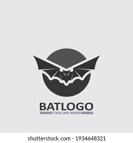 Bat logo animal and vector, wings, black, halloween, vampire, gothic, illustration, design bat icon, nocturnal 