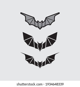 Bat logo animal and vector, wings, black, halloween, vampire, gothic, illustration, design bat icon, nocturnal 