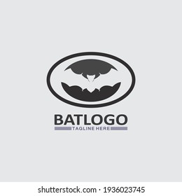 Bat logo animal and vector, wings, black, halloween, vampire, gothic, illustration, design bat icon