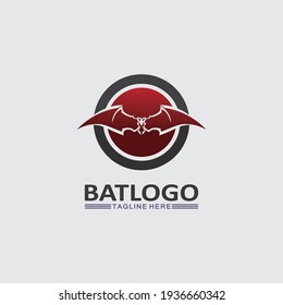 Bat logo animal and vector, wings, black, halloween, vampire, gothic, illustration, design bat icon