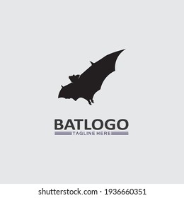 Bat logo animal and vector, wings, black, halloween, vampire, gothic, illustration, design bat icon