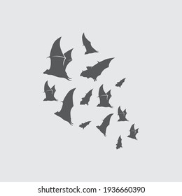 Bat logo animal and vector, wings, black, halloween, vampire, gothic, illustration, design bat icon