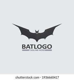 Bat logo animal and vector, wings, black, halloween, vampire, gothic, illustration, design bat icon