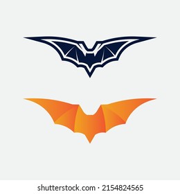 Bat logo animal and vector, wings, black, halloween, vampire, gothic, illustration, design bat icon