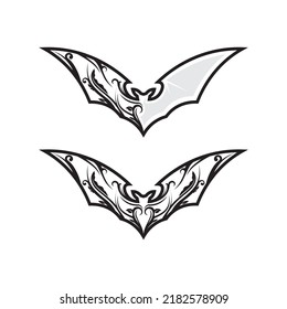 Bat logo animal and vector, wings, black, halloween, vampire, gothic, illustration, design bat icon