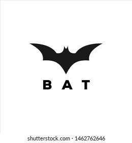 Bat Logo Design Animal Graphic Template, Modern Vector Silhouette Element 
