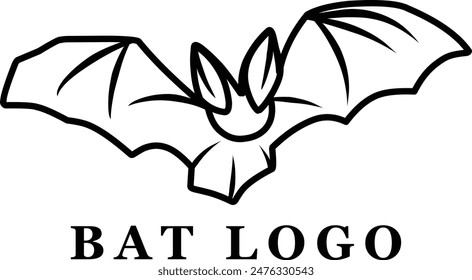 Bat logo design concept vector illustration