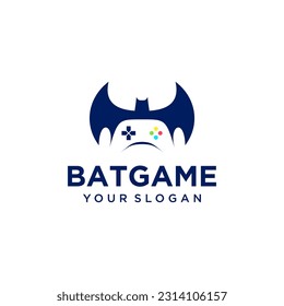bat logo design with game
