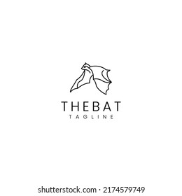 The Bat logo design icon vector