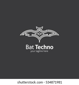 Bat Logo Design Template. Vector Illustration