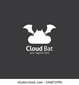 Bat Logo Design Template. Vector Illustration